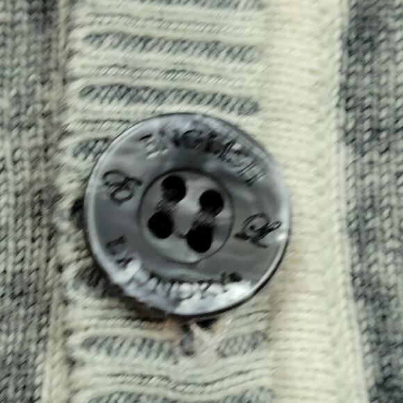 English Landry Blaque Label by Christopher Wick Gradient Gray Cardigan Men's XL - Picture 5 of 7